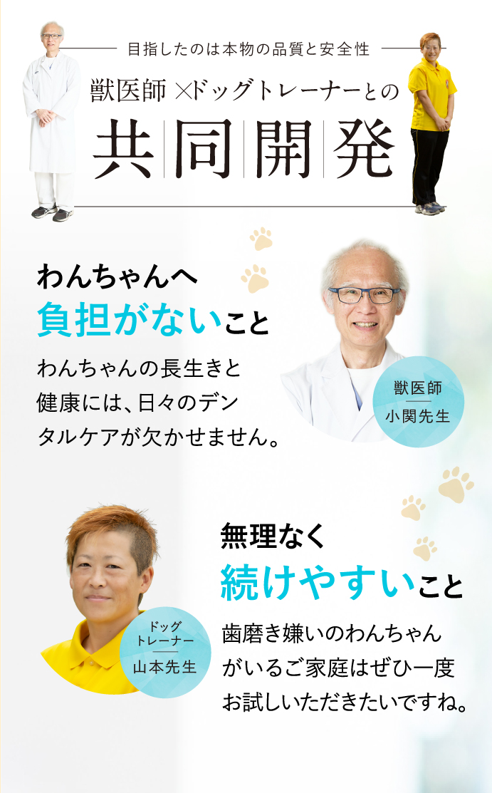 獣医師×トレーナーとの共同開発